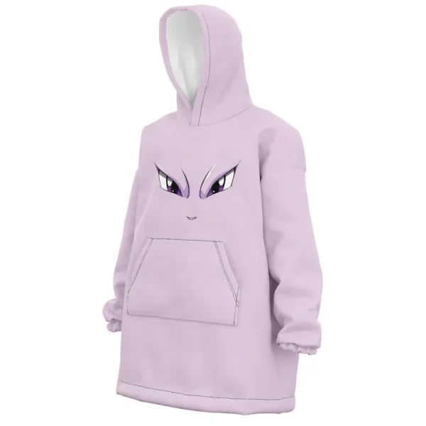 Mewtwo Pokemon Hooded Blanket Hoodie