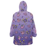 Poison Type Pattern Pokemon Hooded Blanket Hoodie