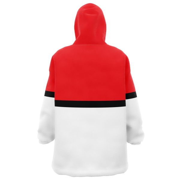 Pokeball Pokemon Hooded Blanket Hoodie