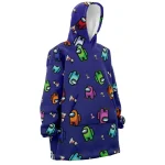 There Is One Impostor Among Us Pattern Hooded Blanket Hoodie