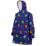 There Is One Impostor Among Us Pattern Hooded Blanket Hoodie