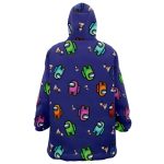 There Is One Impostor Among Us Pattern Hooded Blanket Hoodie