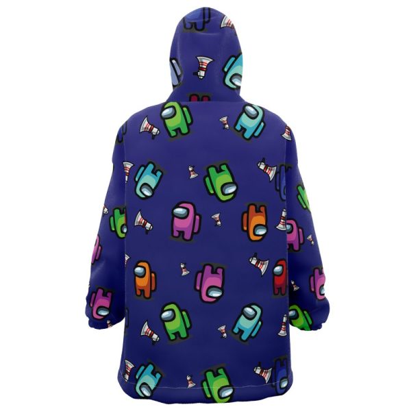 There Is One Impostor Among Us Pattern Hooded Blanket Hoodie
