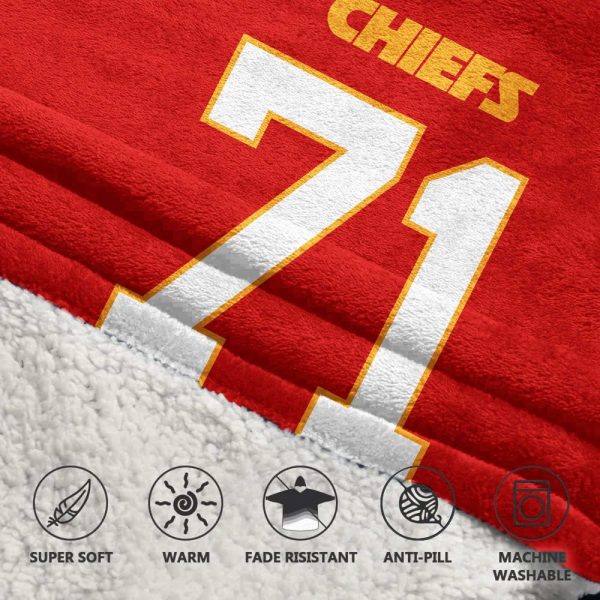 # 71 Kansas City Football Unisex Blanket Hoodie