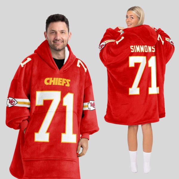 # 71 Kansas City Football Unisex Blanket Hoodie