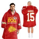 #15 Ready To Roll Kansas City Football Unisex Blanket Hoodie