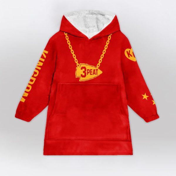 #3 Peat Kansas City Football Unisex Blanket Hoodie