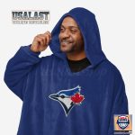 New Mlb Toronto Blue Jays Lightweight Blanket Hoodie Hoodie Blanket