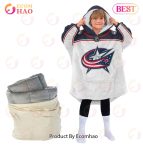 Nhl Columbus Blue Jacket Personalized Oodie Blanket Hoodie Snuggie Hoodies For All Family