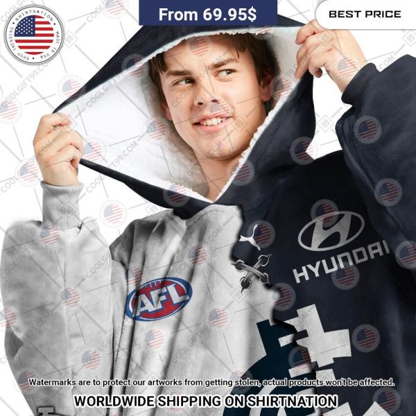 Best Custom Afl Carlton Blues Jersey Blanket Hoodie