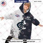 Best Custom Afl Carlton Blues Jersey Blanket Hoodie