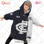 Personalized Afl Carlton Blues Mix V1 Jersey Oodie, Flanket, Blanket Hoodie, Snuggie