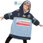 Best Personalized Canberra Raiderstoyota Blue Hooded Blanet Hoodie