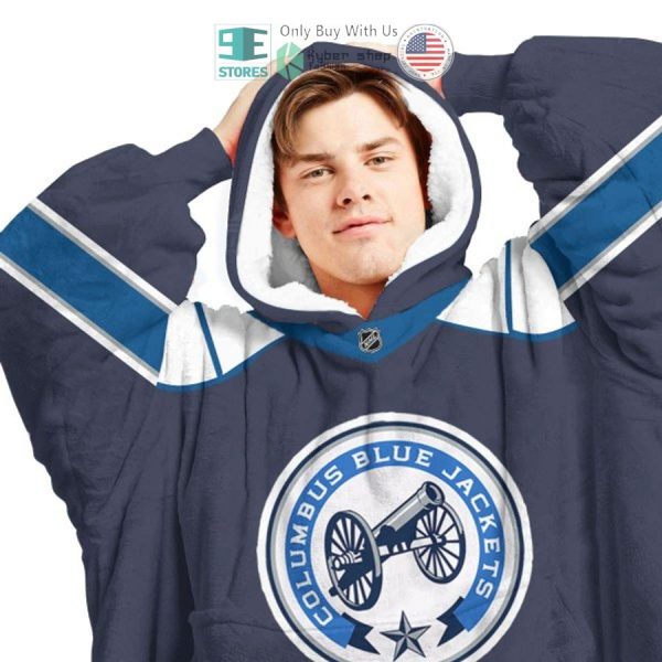 Best Personalized Columbus Blue Jackets Hooded Blanet Hoodie