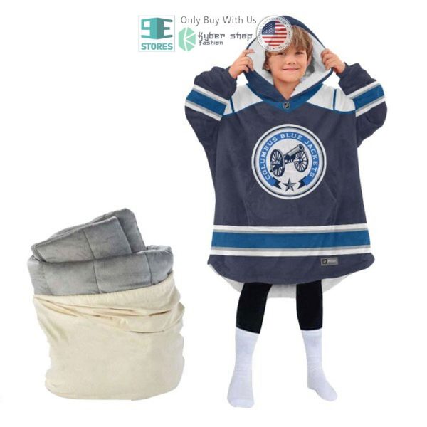 Best Personalized Columbus Blue Jackets Hooded Blanet Hoodie