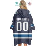 Best Personalized Columbus Blue Jackets Hooded Blanet Hoodie