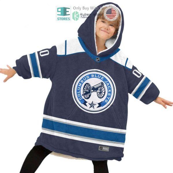 Best Personalized Columbus Blue Jackets Hooded Blanet Hoodie