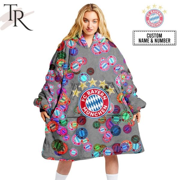Personalized Fc Bayern Munich Oodie, Flanket, Blanket Hoodie, Snuggie