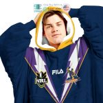Best Personalized Melbourne Storm Blue Hooded Blanet Hoodie