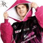 Personalized Netball Au Adelaide Thunderbirds Oodie, Flanket, Blanket Hoodie, Snuggie