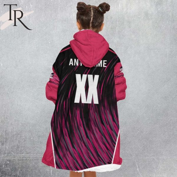 Personalized Netball Au Adelaide Thunderbirds Oodie, Flanket, Blanket Hoodie, Snuggie