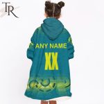 Personalized Netball Au Australia Diamonds Blue Oodie, Flanket, Blanket Hoodie, Snuggie