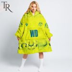 Personalized Netball Au Australia Diamonds Yellow Oodie, Flanket, Blanket Hoodie, Snuggie