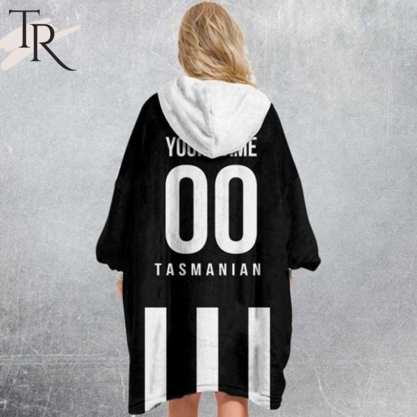 Personalized Netball Au Collingwood Magpies Oodie, Flanket, Blanket Hoodie, Snuggie