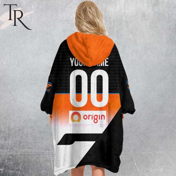 Personalized Netball Au Giants Netball Oodie, Flanket, Blanket Hoodie, Snuggie