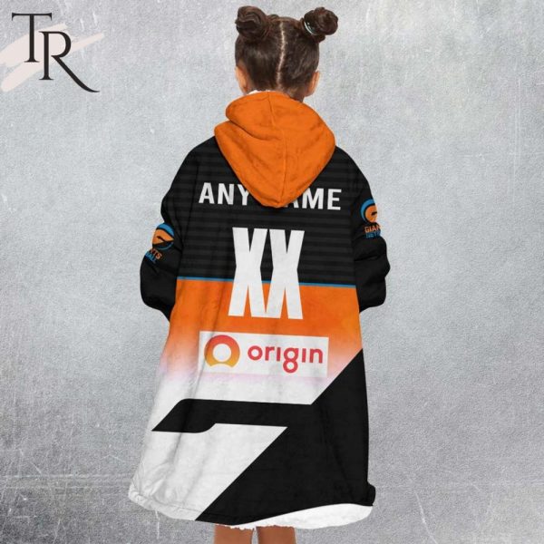 Personalized Netball Au Giants Netball Oodie, Flanket, Blanket Hoodie, Snuggie