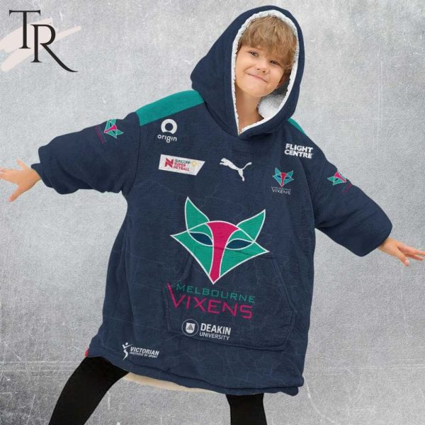 Personalized Netball Au Melbourne Vixens Oodie, Flanket, Blanket Hoodie, Snuggie