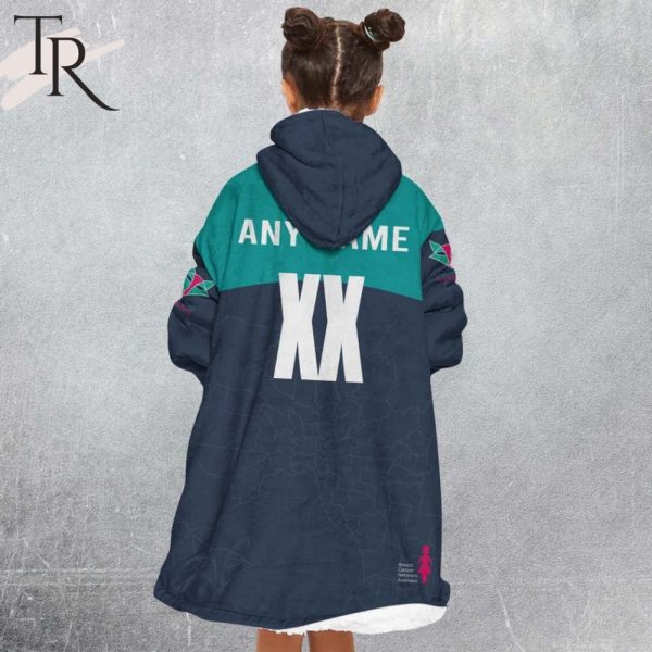 Personalized Netball Au Melbourne Vixens Oodie, Flanket, Blanket Hoodie, Snuggie