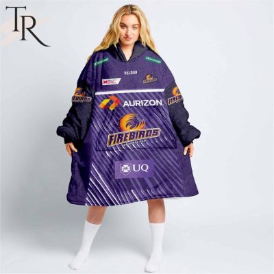 Personalized Netball Au Queensland Firebirds Oodie, Flanket, Blanket Hoodie, Snuggie