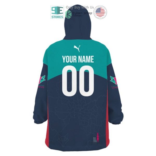 Best Personalized Netball Melbourne Vixens Dark Blue Hooded Blanet Hoodie