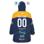 Best Personalized Netball Sunshine Coast Lightning Blue Hooded Blanet Hoodie