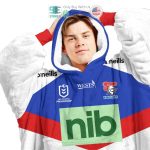 Best Personalized Newcastle Knights Nib White Blue Hooded Blanet Hoodie