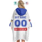 Best Personalized Newcastle Knights Nib White Blue Hooded Blanet Hoodie