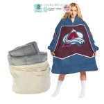 Best Personalized Colorado Avalanche Logo Blue Hooded Blanet Hoodie