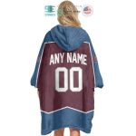 Best Personalized Colorado Avalanche Logo Blue Hooded Blanet Hoodie