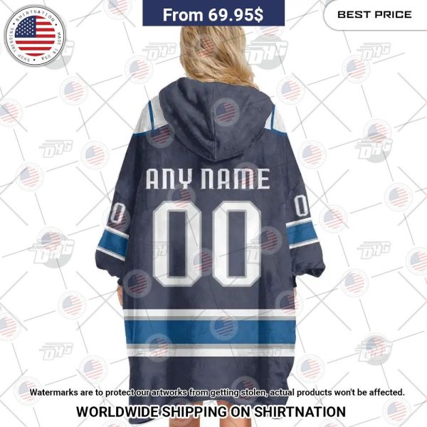 Best Custom Nhl Columbus Blue Jackets Blanket Hoodie