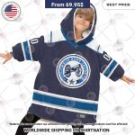 Best Custom Nhl Columbus Blue Jackets Blanket Hoodie