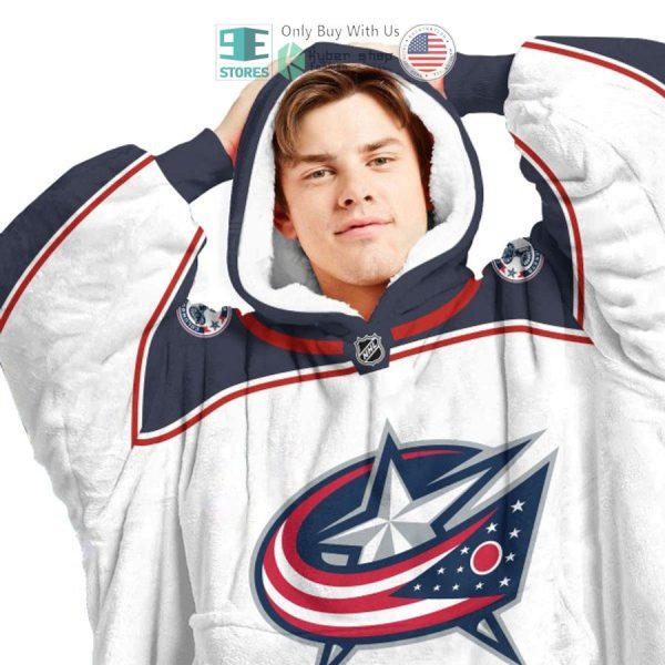 Best Personalized Columbus Blue White Blue Jacket Hooded Blanet Hoodie