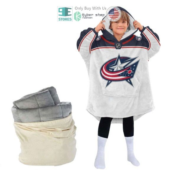 Best Personalized Columbus Blue White Blue Jacket Hooded Blanet Hoodie