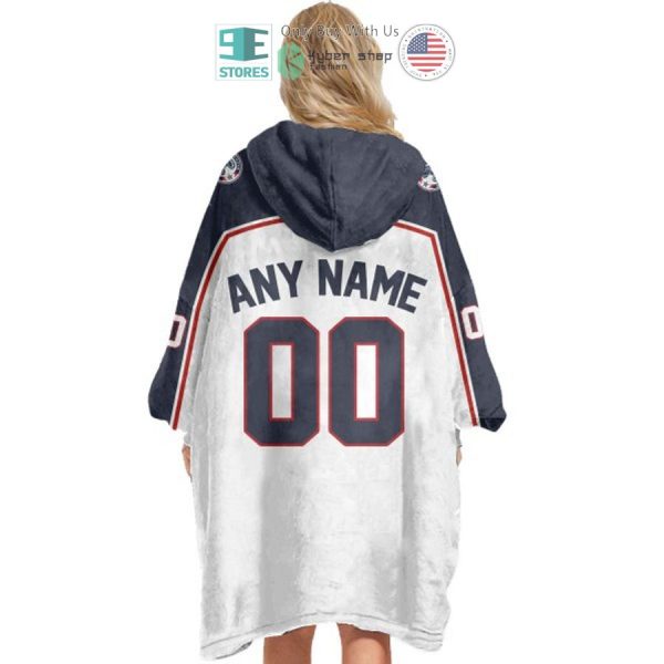 Best Personalized Columbus Blue White Blue Jacket Hooded Blanet Hoodie