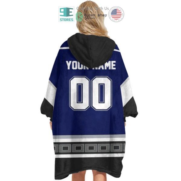 Best Personalized Hartford Whalers Logo Blue Hooded Blanet Hoodie