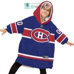 Best Personalized Montreal Canadiens Logo Blue Hooded Blanet Hoodie