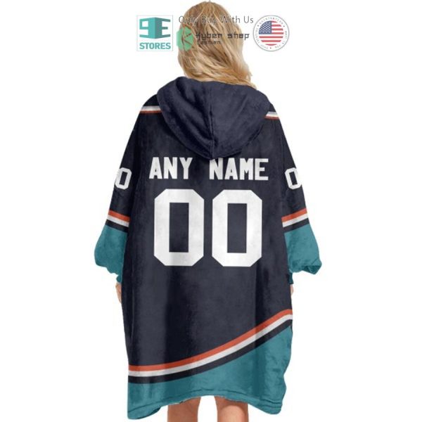 Best Personalized New York Islanders Blue Hooded Blanet Hoodie