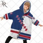 Personalized Nhl New York Rangers Mix Jersey Blanket Hoodie