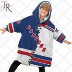 Personalized Nhl New York Rangers Mix Jersey Blanket Hoodie