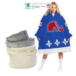 Best Personalized Quebec Nordiques Blue Hooded Blanet Hoodie